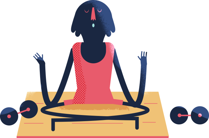 How To Be Mindful While Exercising - Illustration (719x475)