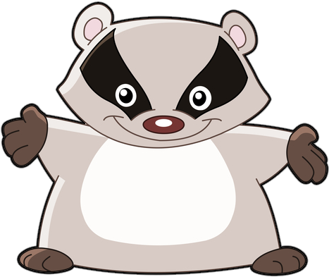 Badger Clipart (480x480)