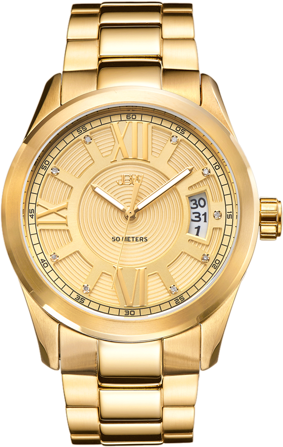 Bond - J6311a - Jbw Bond Mens Diamond-accent Gold-tone Stainless Steel (1000x1000)