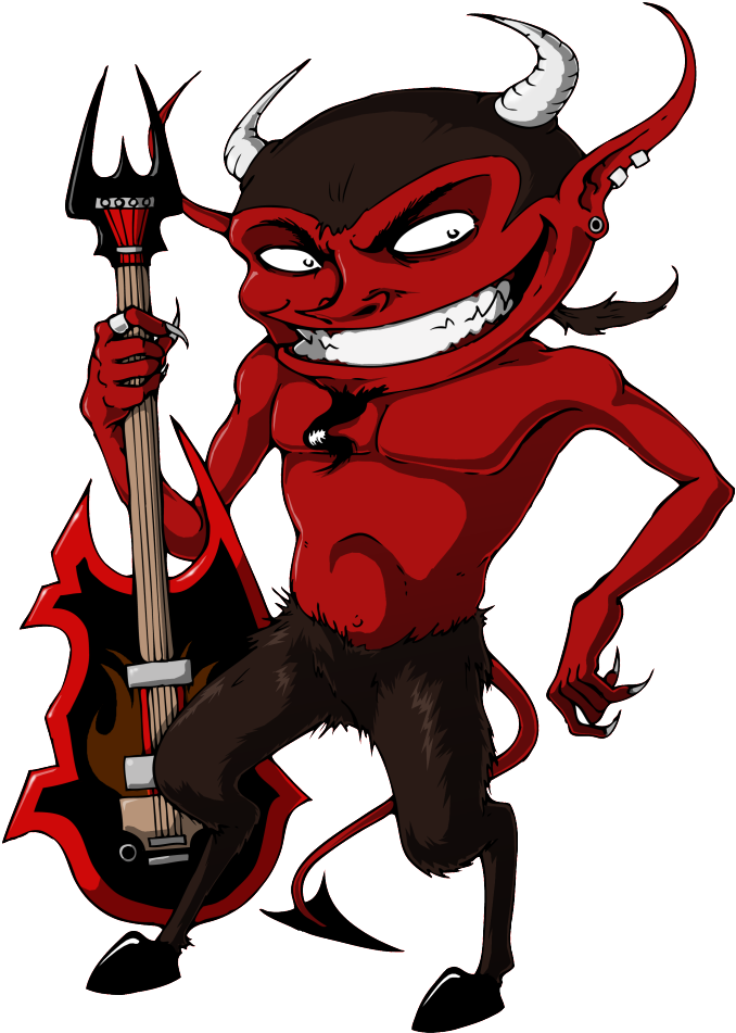 Devilmusicmascot - Cartoon (756x1024)