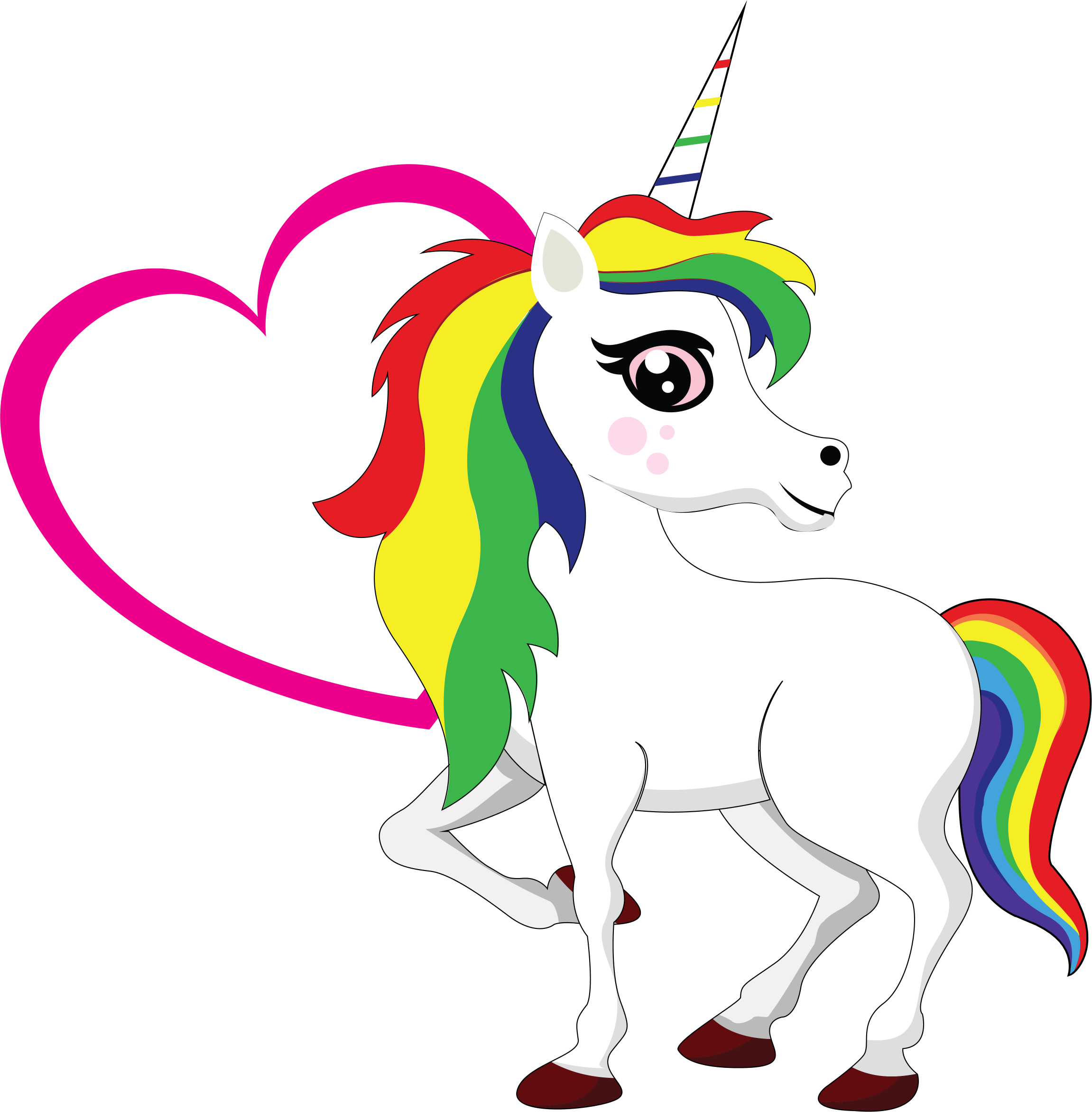 Unicorn - - Neckline (2302x2344)