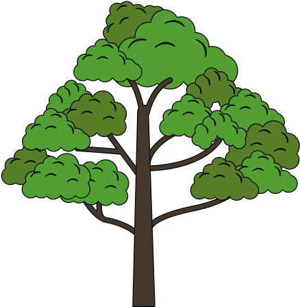 Realistic Tree Icon Image - Vector Graphics (550x550)