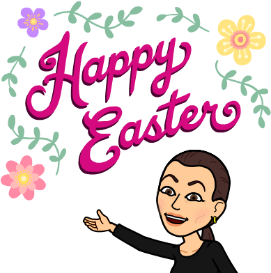 Sonya Christian Bitmoji Happy Easter - Easter (398x398)