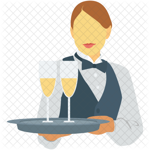 Female Icon - Waiter (512x512)