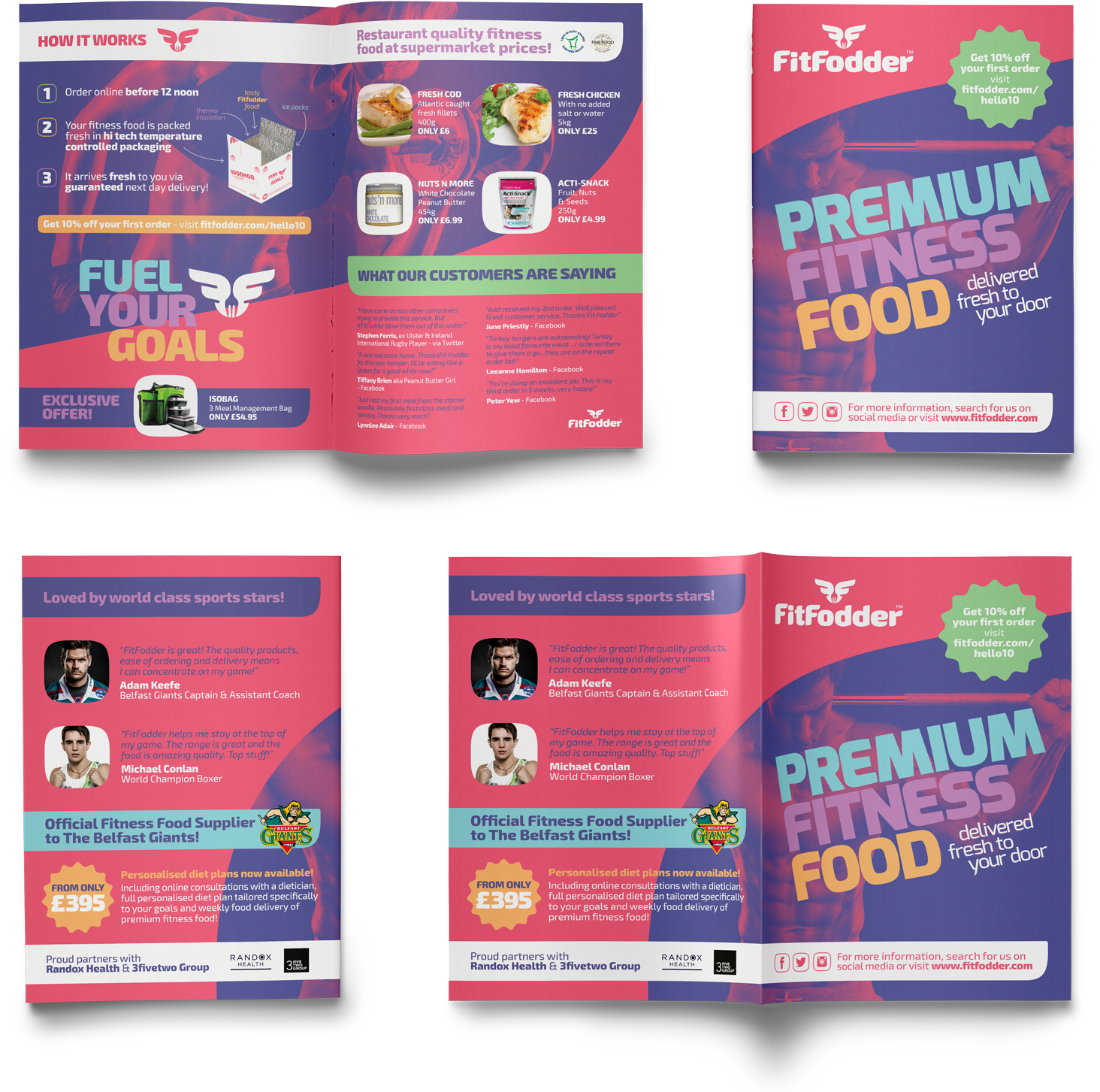 A4 Half Fold Mockup Presentation - Mockup (1600x1512)