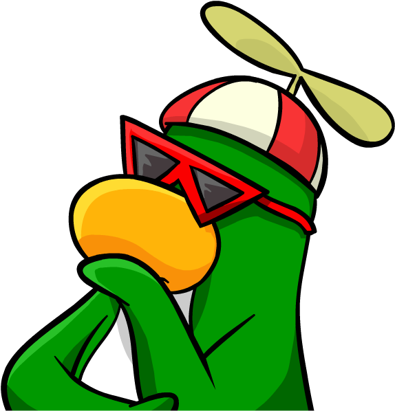 Club Penguin Penguin Thinking (628x661)
