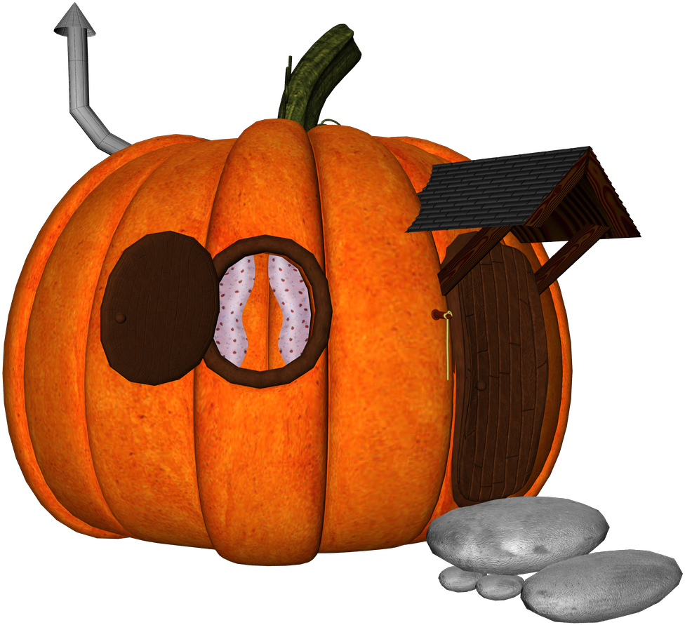 Pumpkin House - Jack-o'-lantern (996x916)