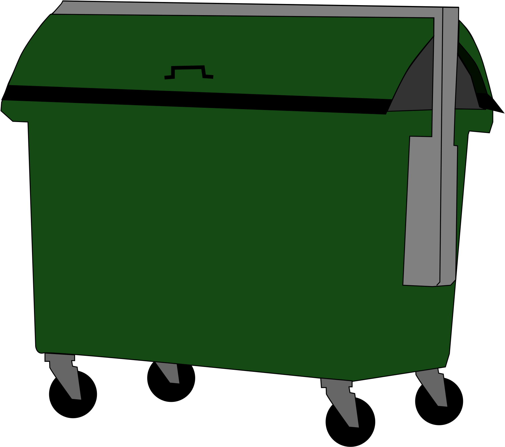 Big Image - Container Trash Png (2400x3394)