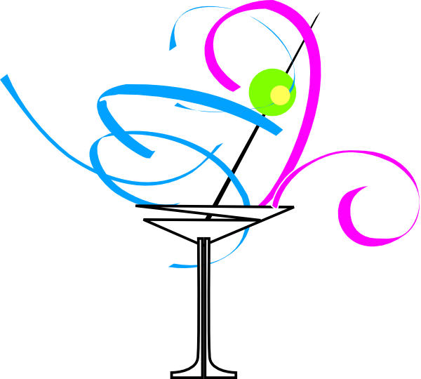 Martini Glass Cartoon (600x540)