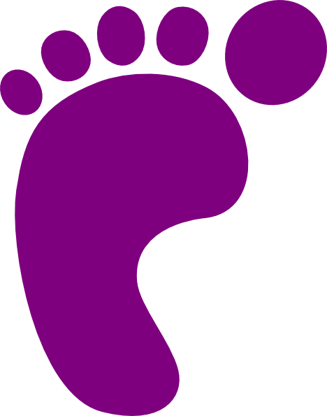 Clip Art Foot Print (468x595)