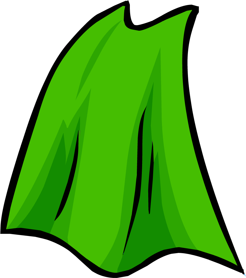Lime Green Cape - Clip Art (951x951)