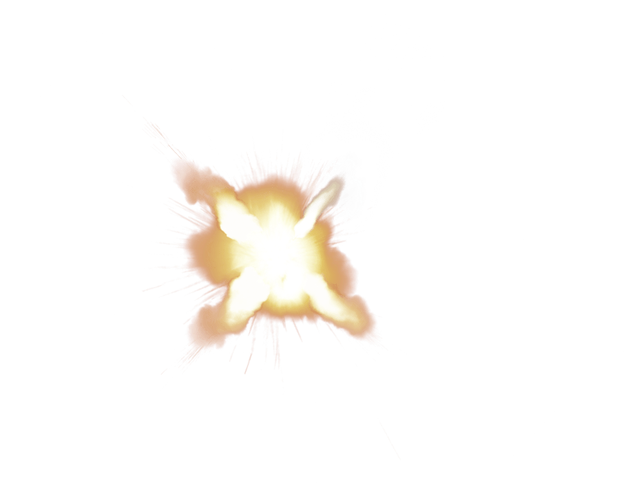 Muzzle Flash Front Transparent Png - Illustration (1366x764)