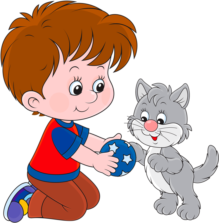 Яндекс - Фотки - Child With Kitten Clipart (775x800)