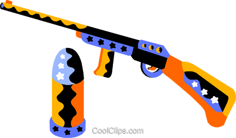 Bullet Clipart Machine Gun - Gun (480x282)