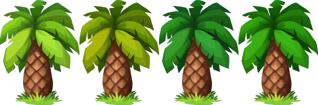 Decoration Date Palm Colors - Illustration (636x211)
