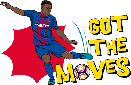 Sticker 3 From Collection «fc Barcelona 2017/18» - Kick Up A Soccer Ball (490x317)