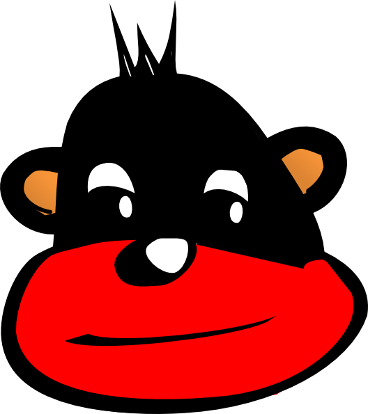 Custom Monkey Face Shower Curtain (528x595)