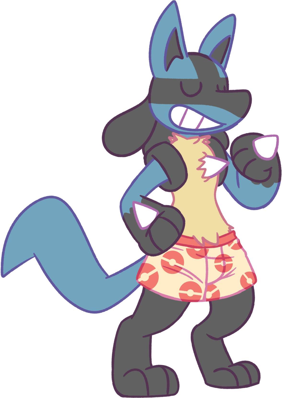 Lucario - Cartoon (1216x1677)