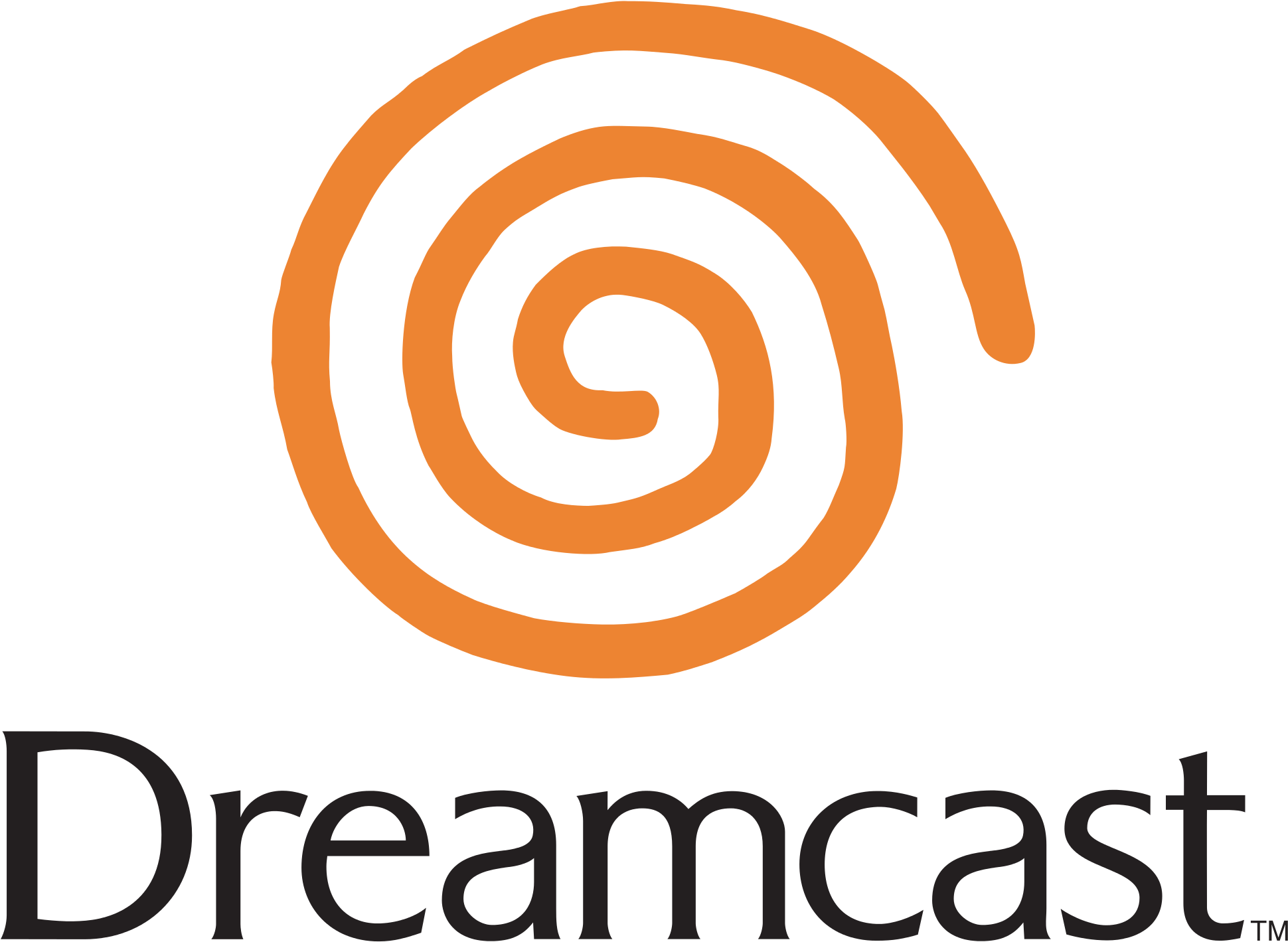 Open - Dreamcast Logo Orange (2000x1473)