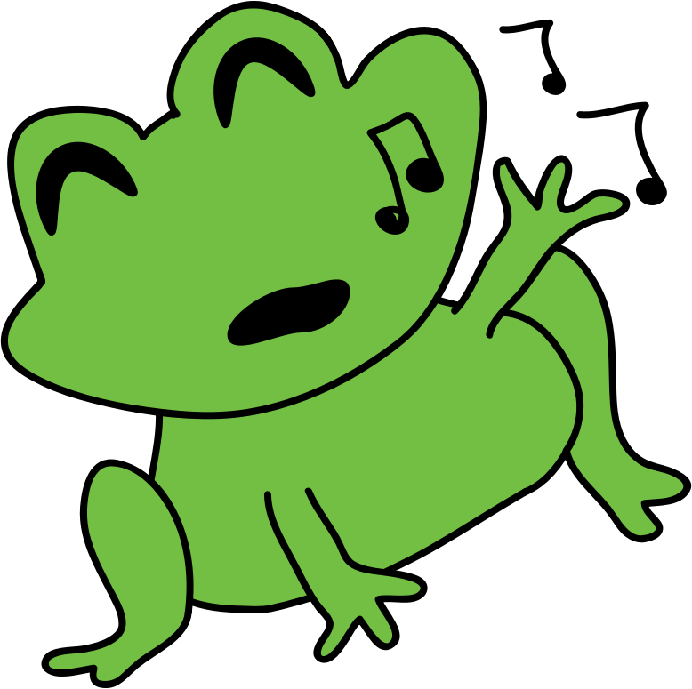 Singing Frog Clipart (778x775)