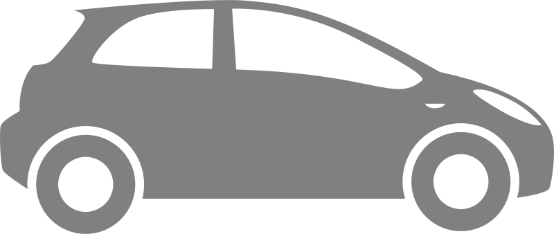 Car Clipart Gray (800x338)