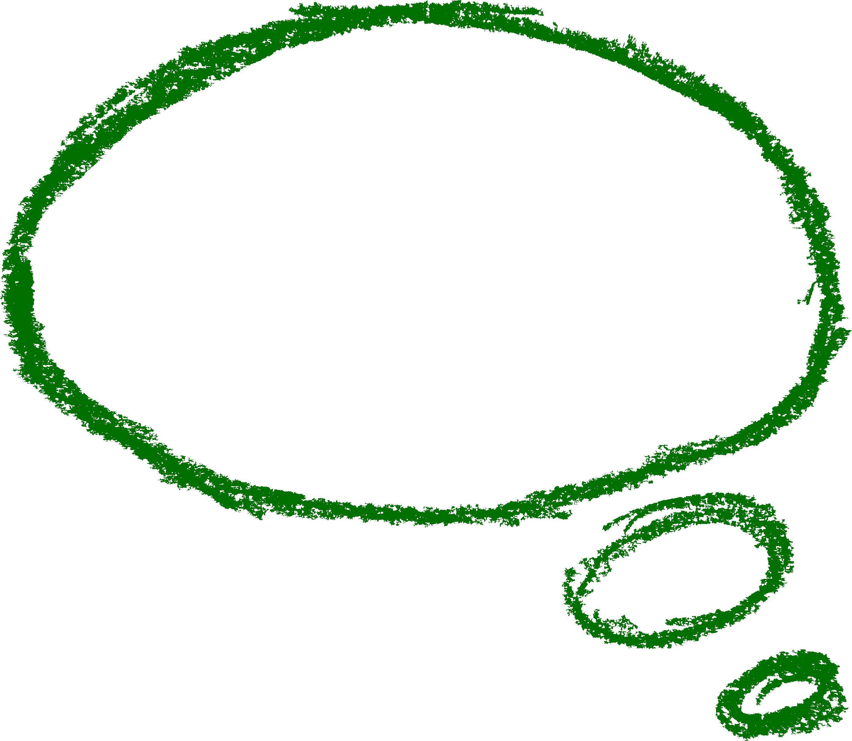 6 Crayon Speech Bubbles Onlygfx - Circle (2790x2427)