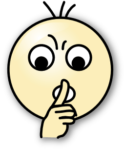 Quiet Clipart - Pssst Smiley (600x343)