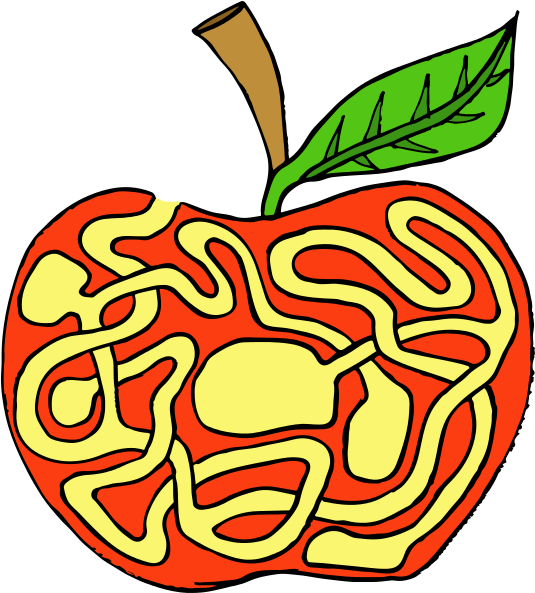 Apple Maze Maze Png Html - Mathematical Problem (542x600)