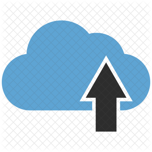 Cloud Data Upload Icon - Santana (512x512)