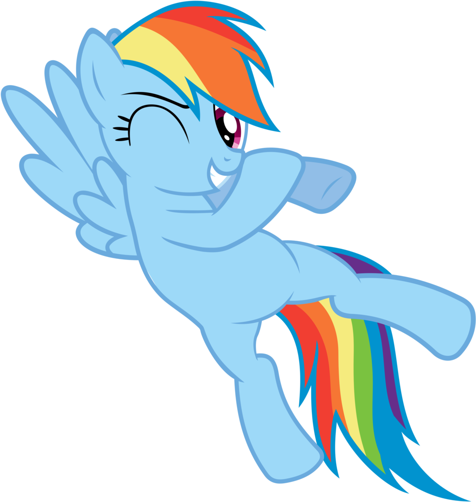 Rainbow Dash Belly Rainbow Dash Vector - Rainbow Dash Ok (1024x1024)