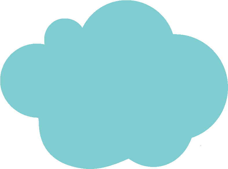 Light Blue Cloud - Heart (792x792)