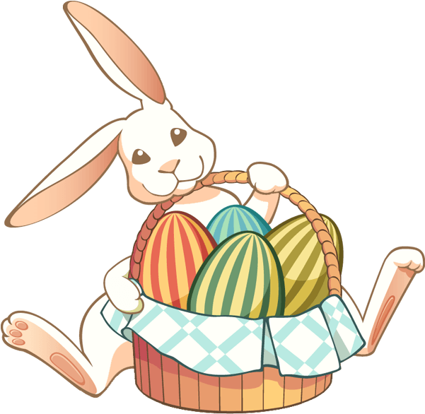 Image Of Easter Bunny - Eggs Bunny Easter Clip (640x667)