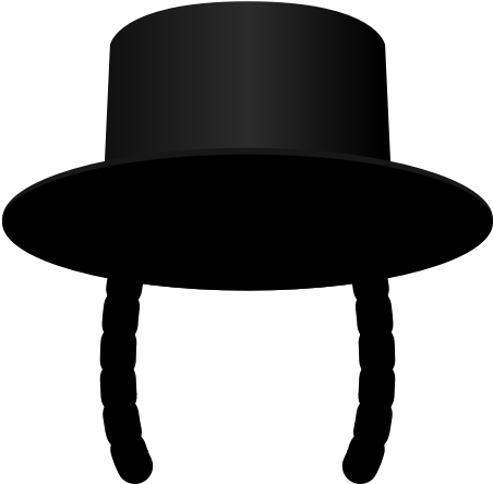 Clipart - Java - Rabbi Hat Clipart (800x800)