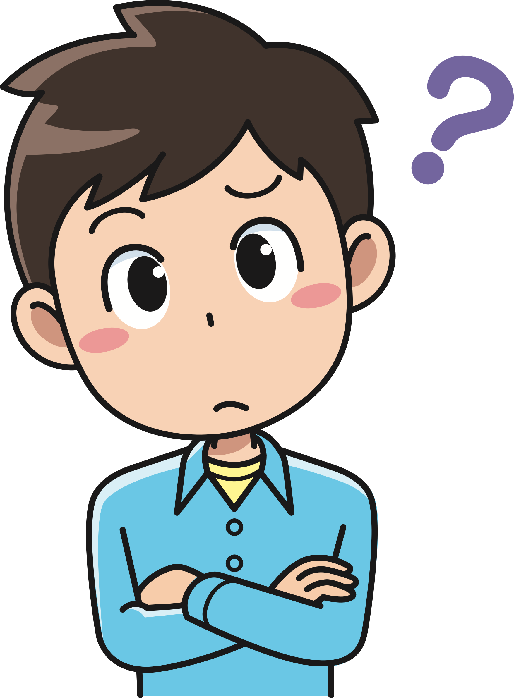 Big Image - Perplexed Clipart (1756x2386)