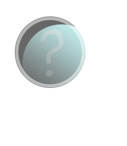 Magnifying Glass Question Trans - Circle (449x506)