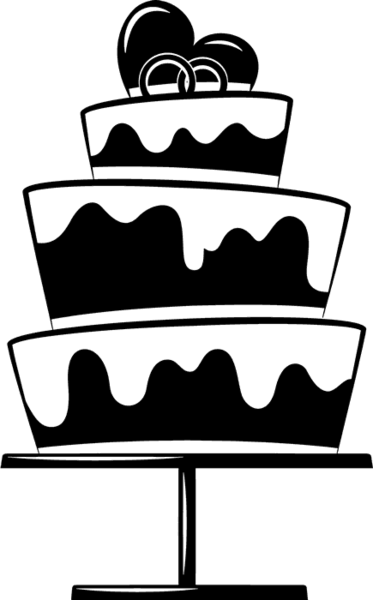 Wedding Cake Stamp - Wedding Cake (373x600)