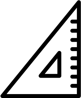 Triangular Ruler Vector - Measurement (400x400)