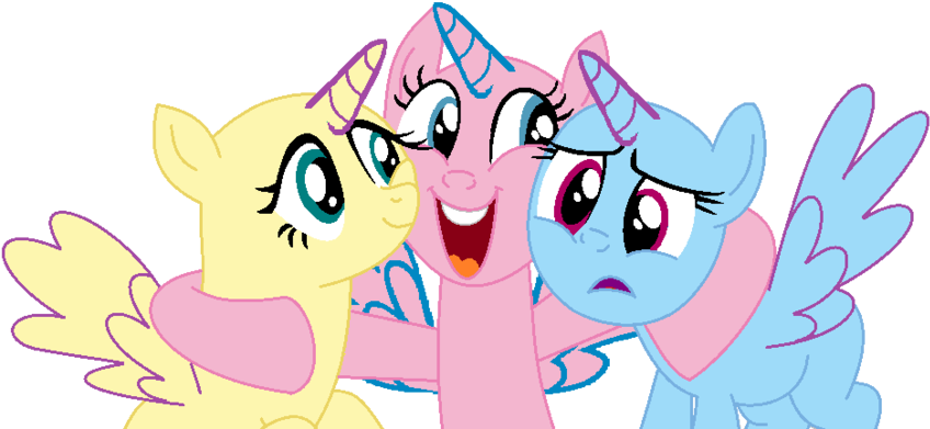 Mlp - Mlp Three Pony Base (900x407)