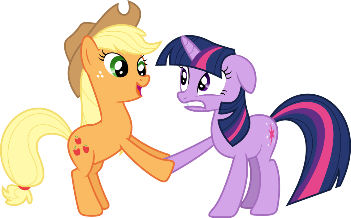 Twilight Sparkle And Applejack (1134x705)