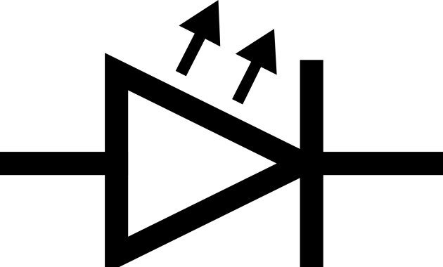 Famous Electrical Symbol For Buzzer Pattern Simple - Light Emitting Diode Symbol (630x380)