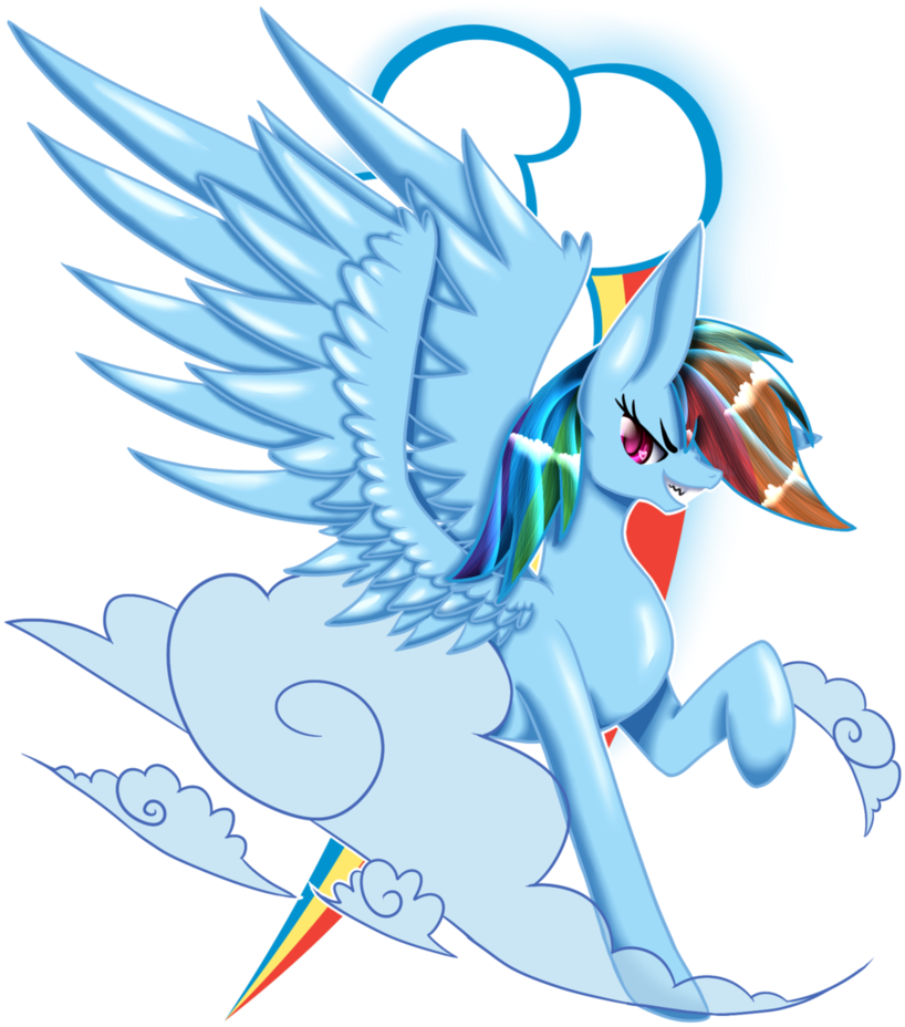 Rainbow Dash Bust - Cartoon (849x941)