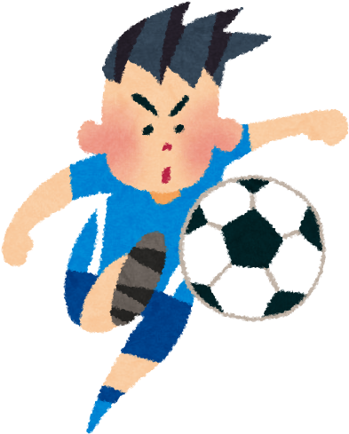 イラスト サッカー 選手 (440x526)