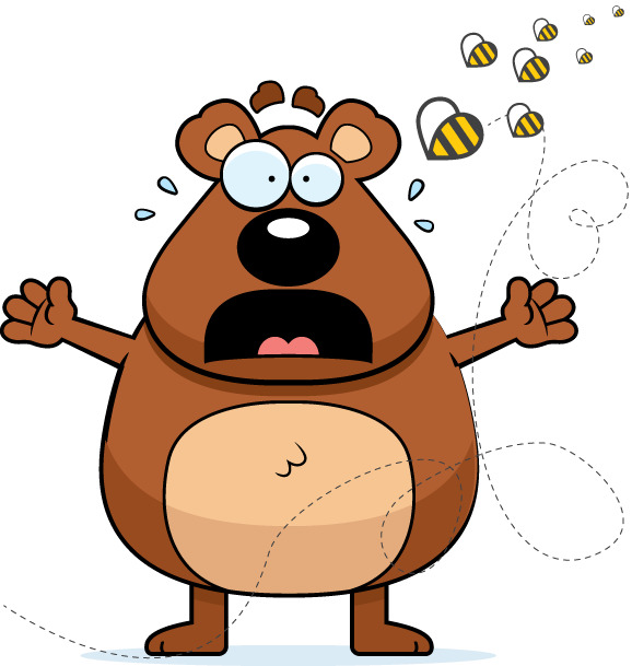 Panic Image - Cartoon Bear (578x609)