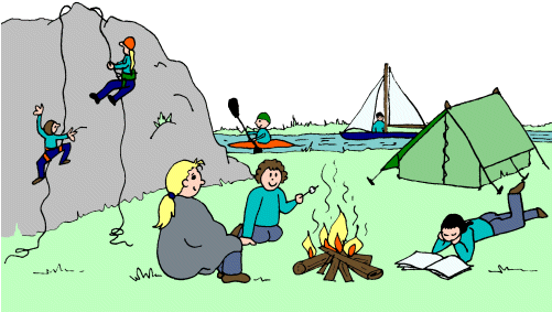 Camping - Scouting Clipart (500x294)