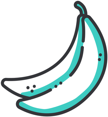 Banana Thick Stroke Icon - Stroke (512x512)