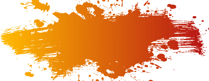 Orange Color Splash Png (800x310)