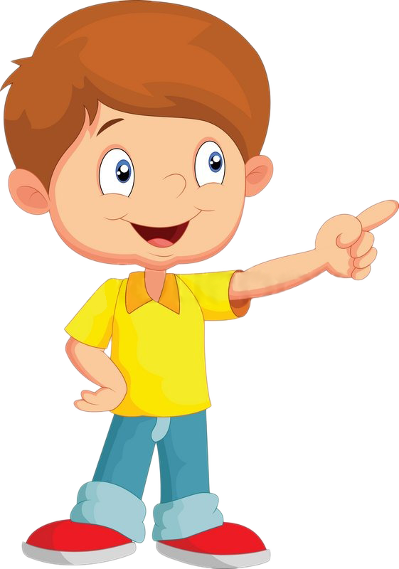 Input Your Dob Here - Boy Pointing Cartoon (561x800)