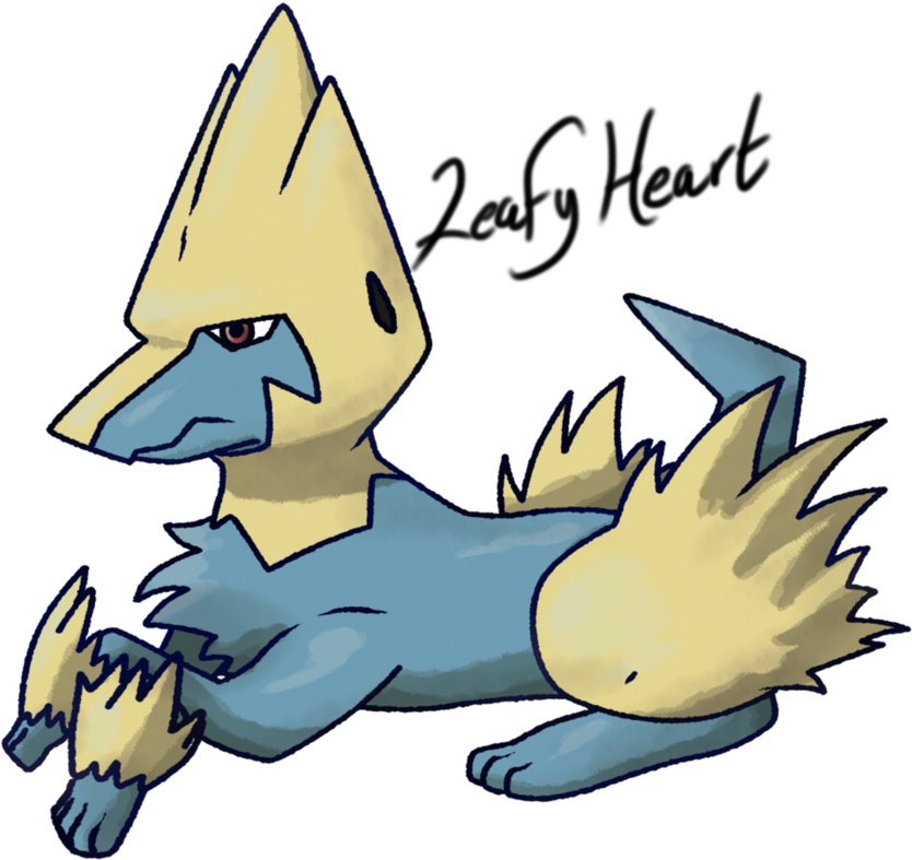 Pokecollab Manectric Hoenn - Cartoon (894x894)