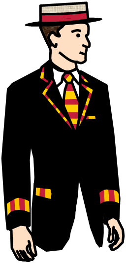 Blazer Man Three Right - Cartoon (256x534)