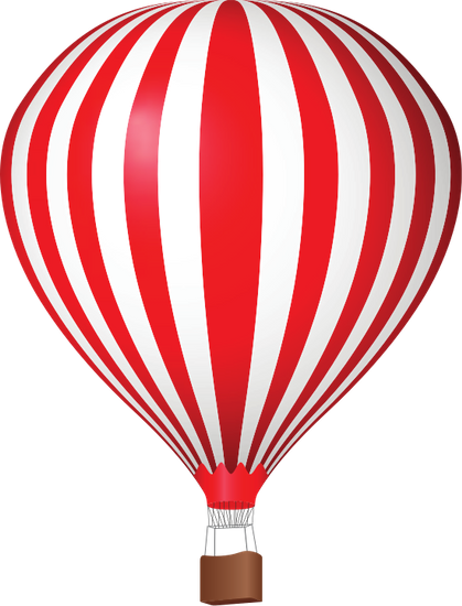 Hot Air Balloon - Воздушный Шар Вектор (419x550)